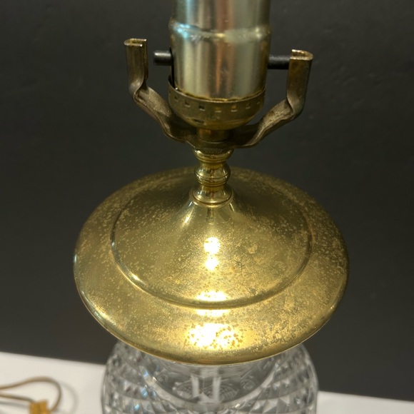 Rare Waterford Fine Crystal Hand-cut Signed Table Lamp 18” - Picture 4 of 15